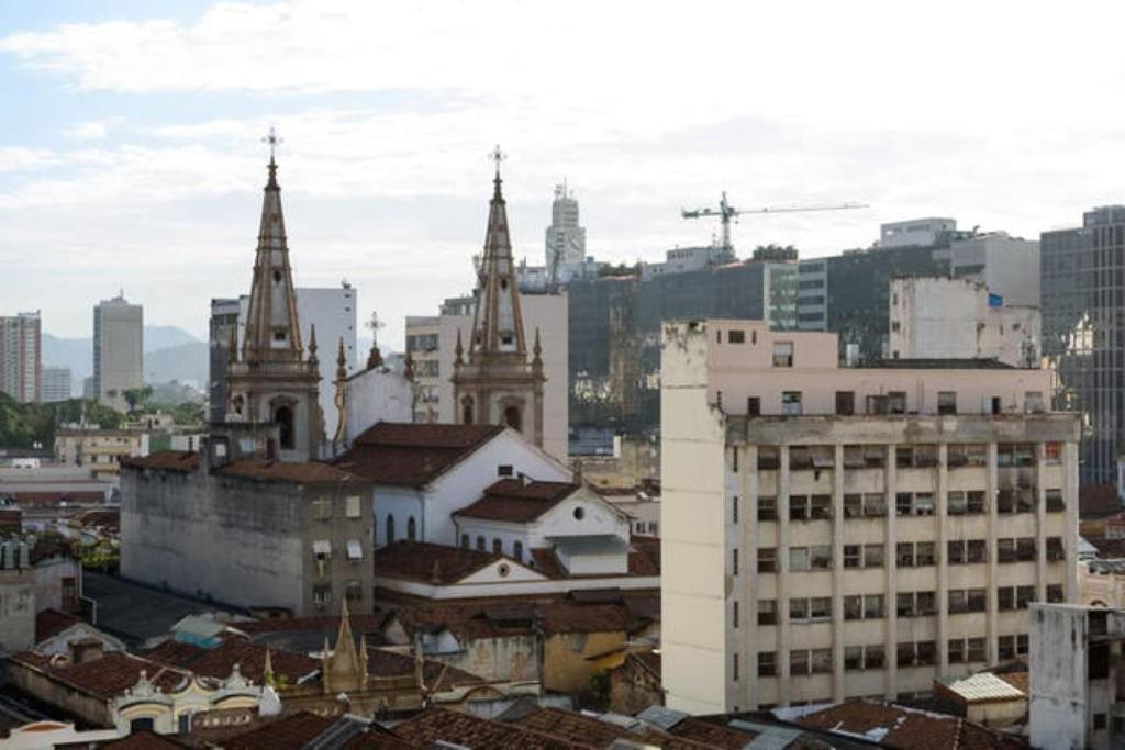 Centro Da Cidade Com Vista Para O Cristo Рио-де-Жанейро Экстерьер фото